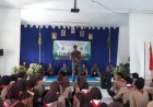 Babinsa Koramil 2504/Pangandaran Tanamkan Wawasan Kebangsaan kepada Pramuka SMA Muhammadiyah Pangandaran